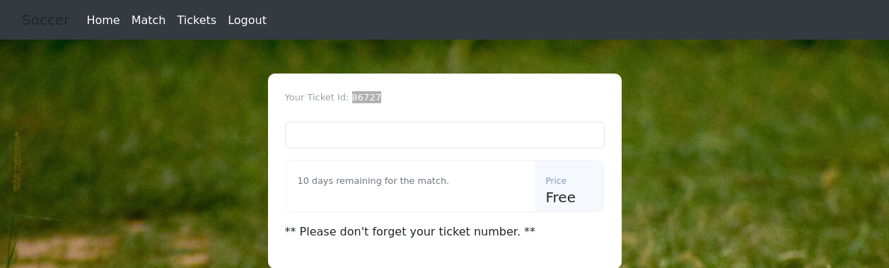 Check ticket functionality